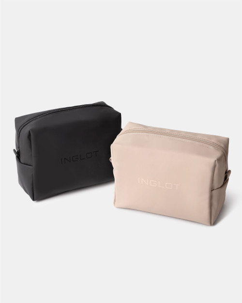 Kosmetiktasche Soft Touch Schwarz
