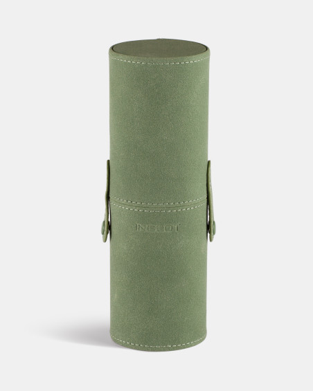 Set De Pinceaux Maquillage Dans Un ÉTui (Vert)